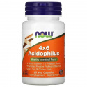 NOW FOODS Acidophilus 4x6 (probiotikum, zdravá črevná flóra) 60 vegetariánskych kapsúl