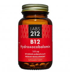 LABS212 B12 hydroxokobalamín 500 mcg (hydroxykobalamín) 60 sublingválnych tabliet