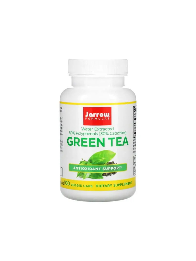 JARROW FORMULAS Zelený čaj 500 mg (zelený čaj) 100 vegetariánskych kapsúl