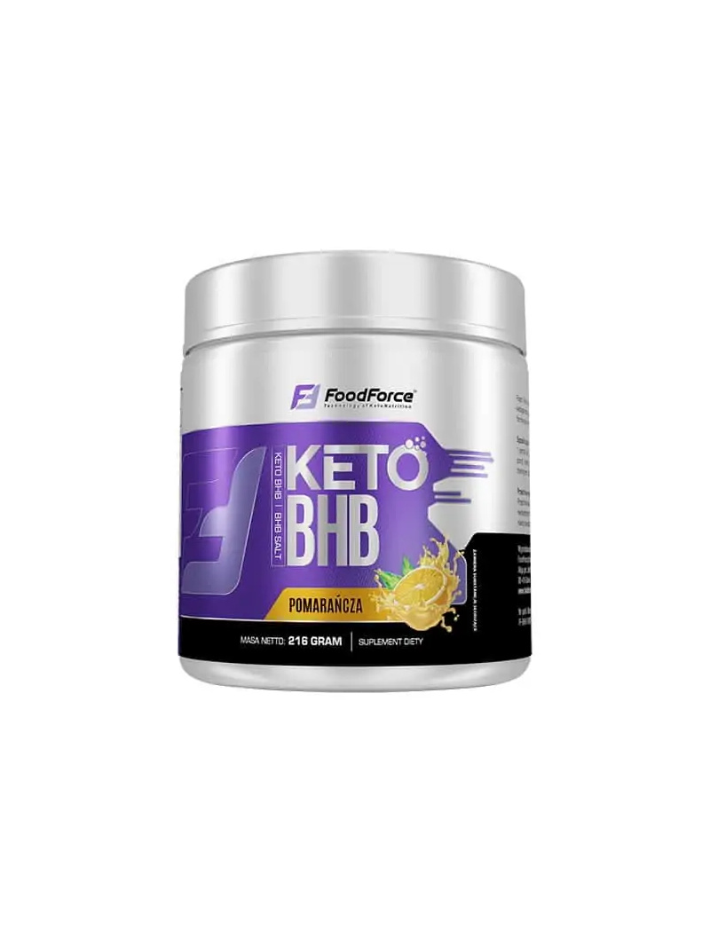 FOOD FORCE Keto BHB FoodForce (hladina ketónov v krvi) 216g Pomaranč
