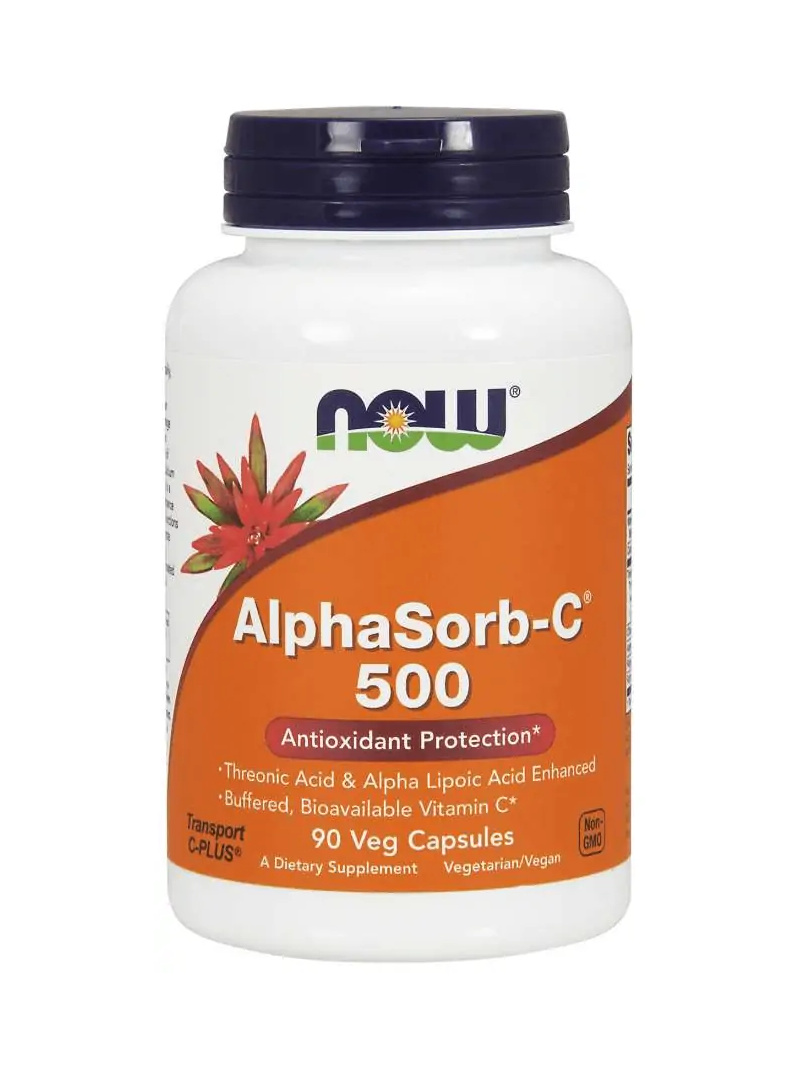 NOW FOODS AlphaSorb-C 500 mg (vitamín C) 90 vegetariánskych kapsúl