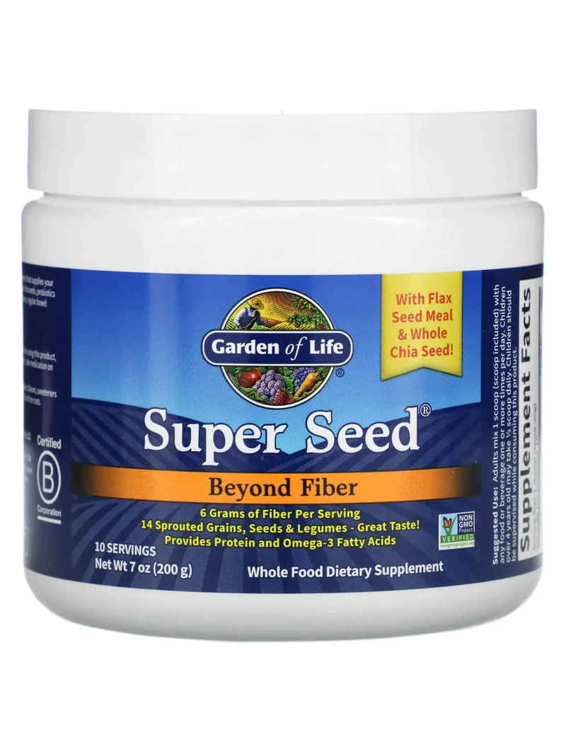 GARDEN OF LIFE Super Seed Powder (diétna vláknina) 200 g