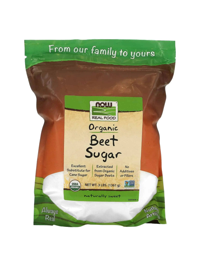 NOW FOODS BIO repný cukor 1361g