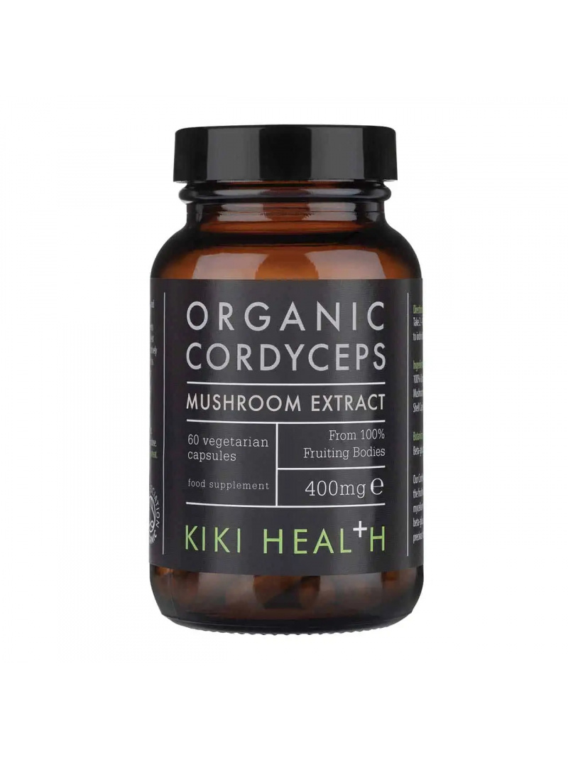 Organický extrakt KIKI Health Cordyceps 60 vegetariánskych kapsúl