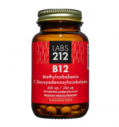 LABS212 B12 metylkobalamín 5-deoxyadenosylkobalamín 60 sublingválnych tabliet