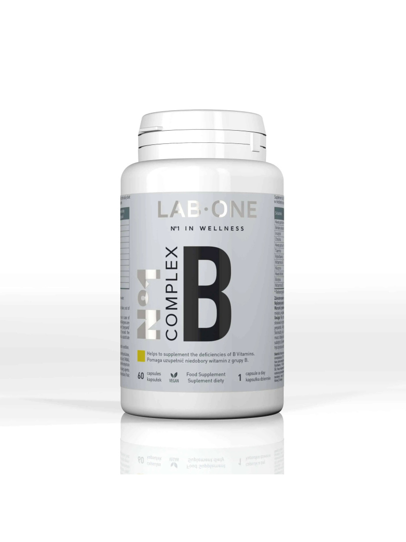 LAB ONE N°1 Complex B (Komplex vitamínu B) 60 vegánskych kapsúl