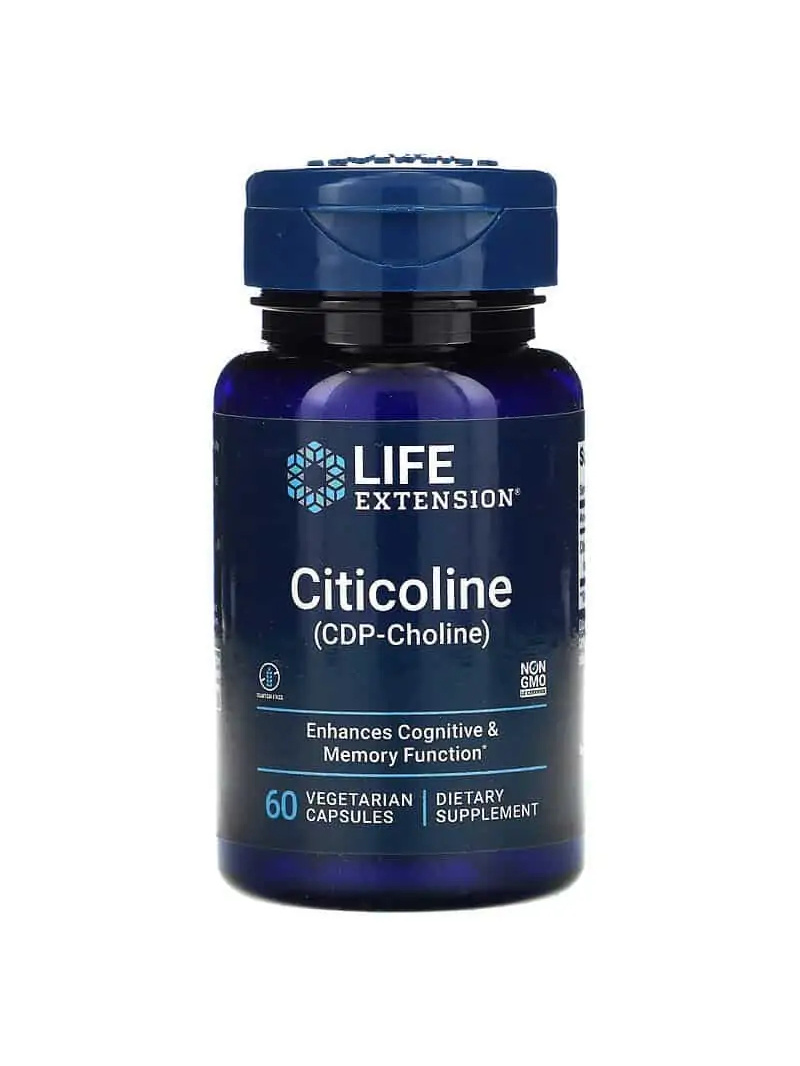 PREDĹŽENIE ŽIVOTA Cognizin CDP-Choline Caps (Choline, Brain Work) 60 vegetariánskych kapsúl