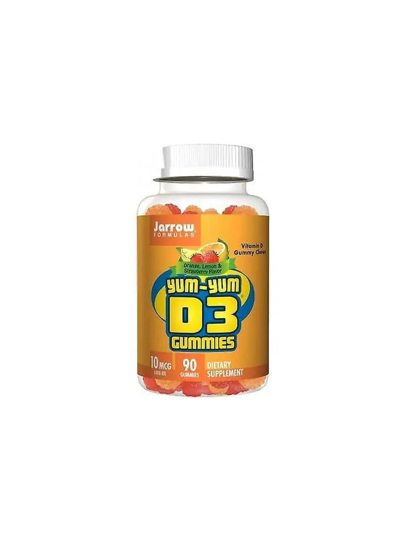 JARROW FORMULAS Gummies Yum-Yum D3 10 mcg (želé s vitamínom D3) 90 Gummies