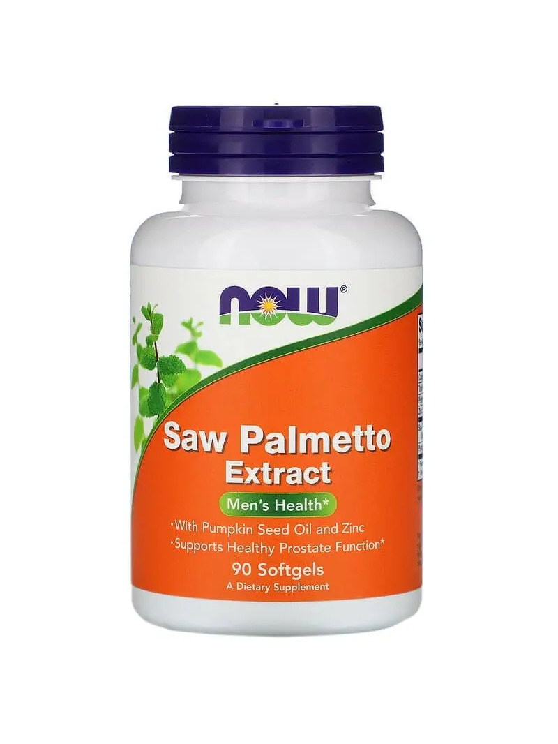 NOW FOODS Saw Palmetto extrakt s tekvicovým olejom a zinkom 90 gélových kapsúl