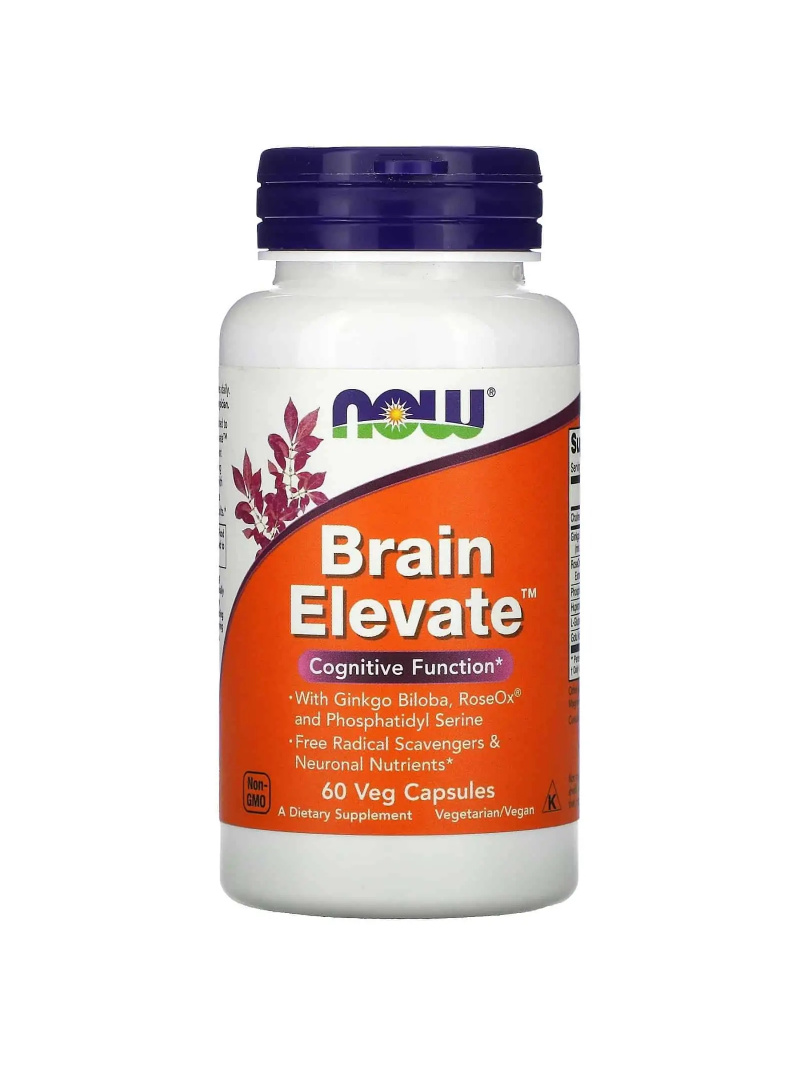 NOW FOODS Brain Elevate 60 vegetariánskych kapsúl