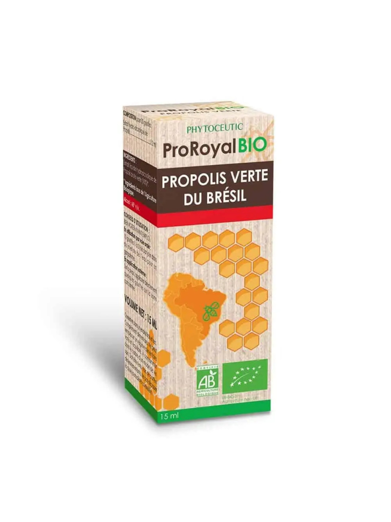 Pro Royal BIO Propolis Verte Du Bresil (Bio zelený propolis na hrdlo) 15ml