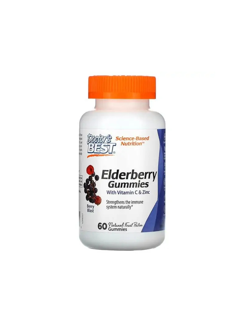 Lekárove najlepšie žuvačky z bazy s vitamínom C a zinkom Berry Blast (gumičky z bazy s vitamínom C a zinkom) 60 žuvačiek
