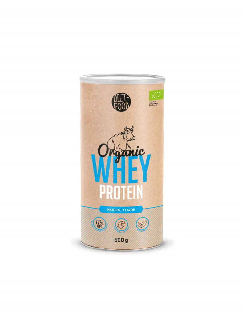 DIET-FOOD BIO Whey Protein (BIO proteín z BIO mlieka) 500g Natural