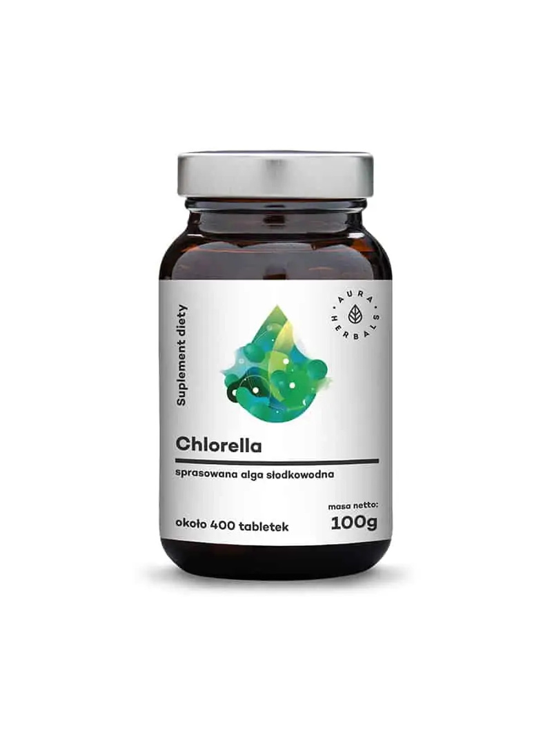 AURA HERBALS Chlorella 2940 mg (morské riasy) 400 tabliet