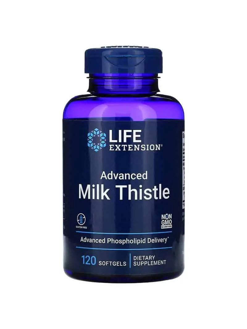 LIFE PREDLŽENIE Pokročilý Ostropestrec mariánsky (Mliečny bodliak) 120 gélových kapsúl