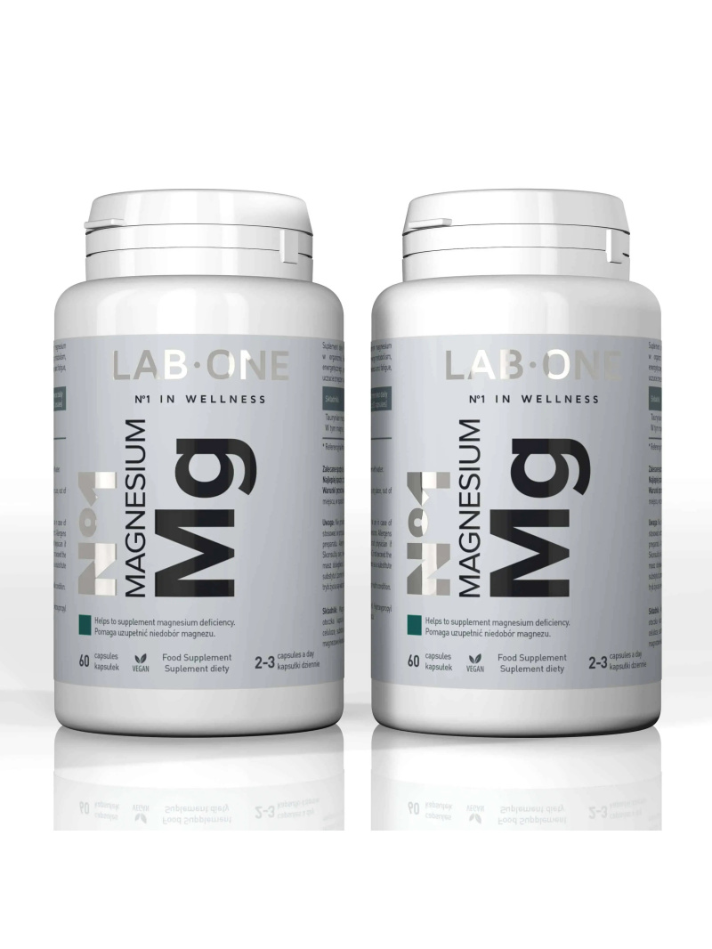 LAB ONE N°1 Magnézium Mg (horčík) 2 x 60 vegánskych kapsúl