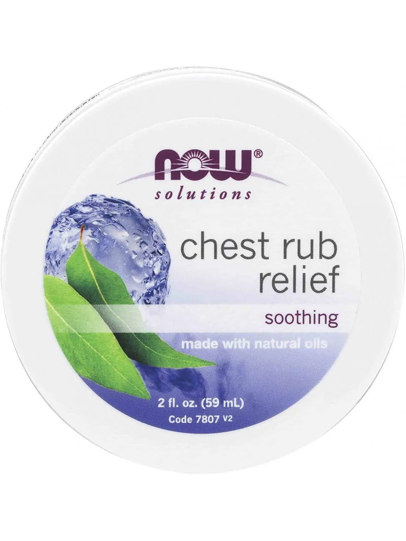 NOW SOLUTIONS Chest Rub Relief (hrejivá masť) 59 ml