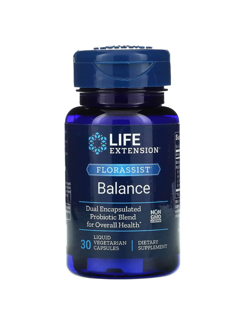 LIFE EXTESION Florassist Balance 30 vegetariánskych tekutých kapsúl