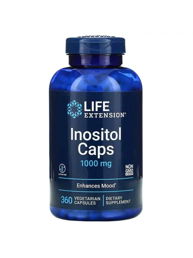 LIFE EXTENSION Inositol Caps (Inositol) 360 vegetariánskych kapsúl