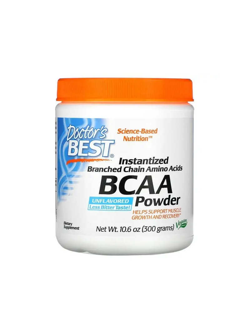 Doctor's Best Instantized BCAA Powder Neochutený (BCAA prášok bez príchute) 300 g