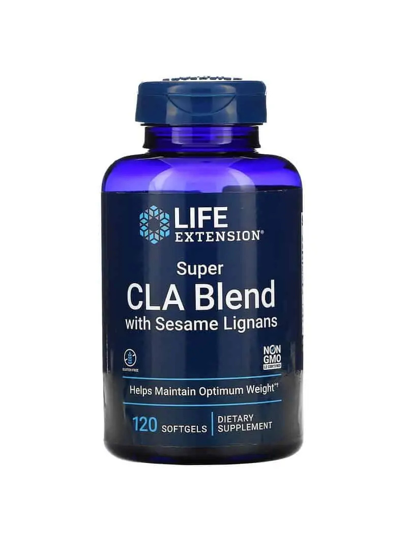 LIFE EXTENSION Super CLA zmes so sezamovými lignanami 120 gélových kapsúl