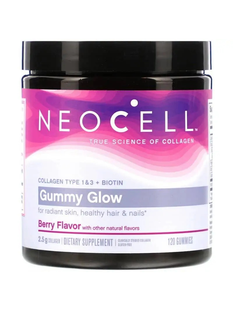 Doctor"s Best3 Gummy Glow kolagén typu 1 a 3 biotín (vlasy, nechty) 120 čučoriedkových gumičiek