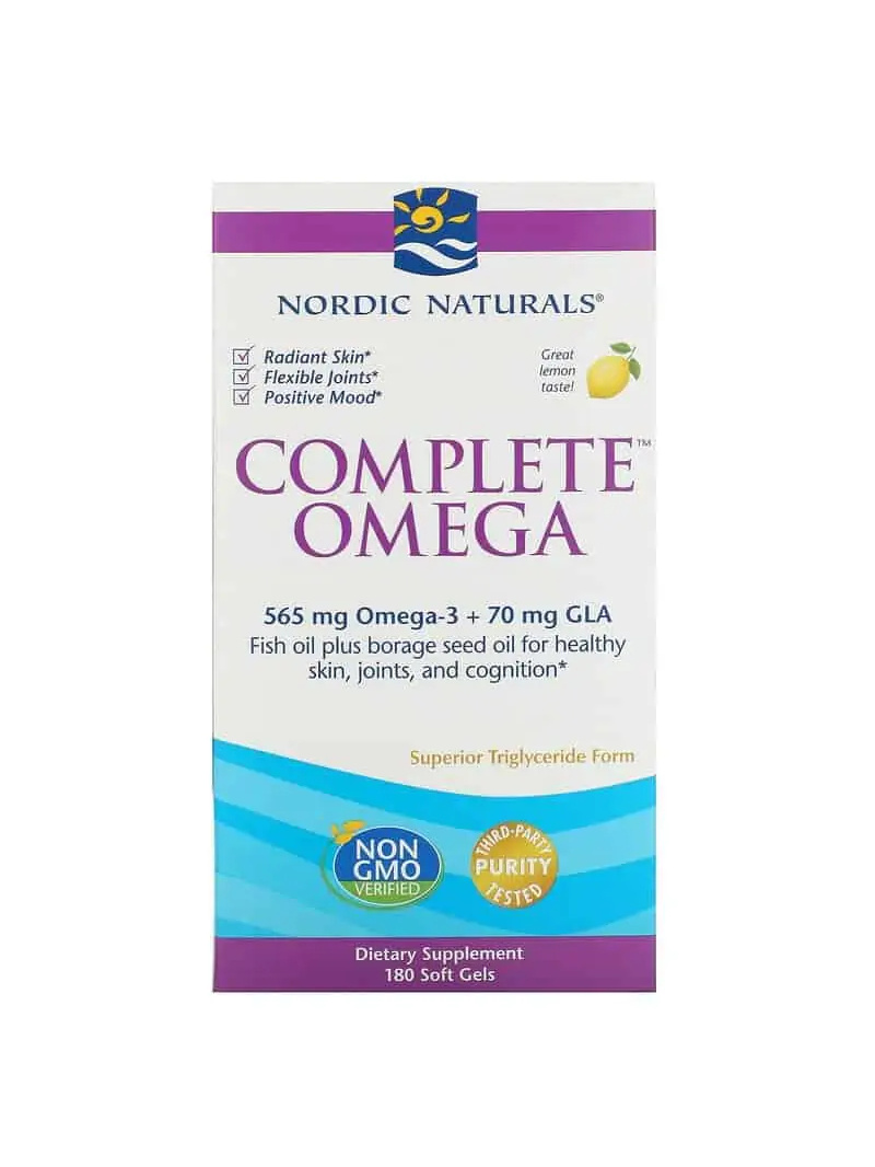 NORDIC NATURALS Complete Omega 565 mg (Omega-3, EPA, DHA) 180 mäkkých želatínových kapsúl Citrón