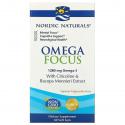 NORDIC NATURALS Omega Focus s citicolínom a extraktom Bacopa Monnieri 60 gélových kapsúl