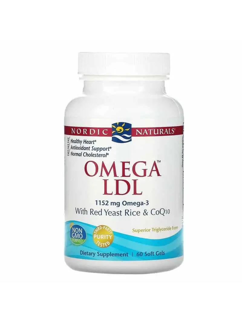 NORDIC NATURALS Omega LDL s červenou kvasnicovou ryžou a CoQ10 60 gélových kapsúl