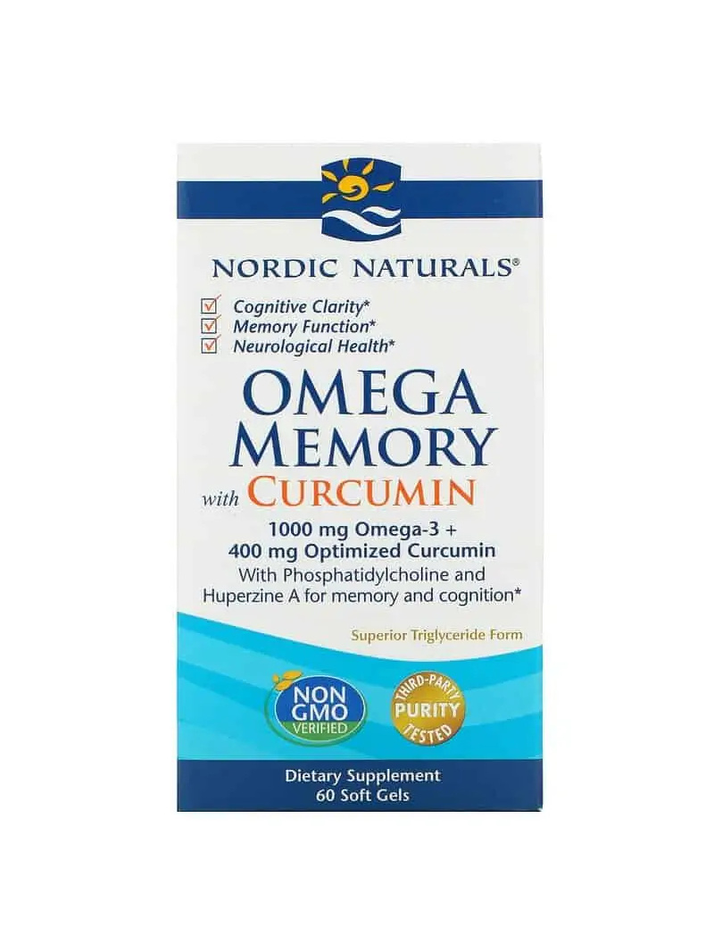 NORDIC NATURALS Omega Memory s kurkumínom (zdravie mozgu) 60 mäkkých gélov
