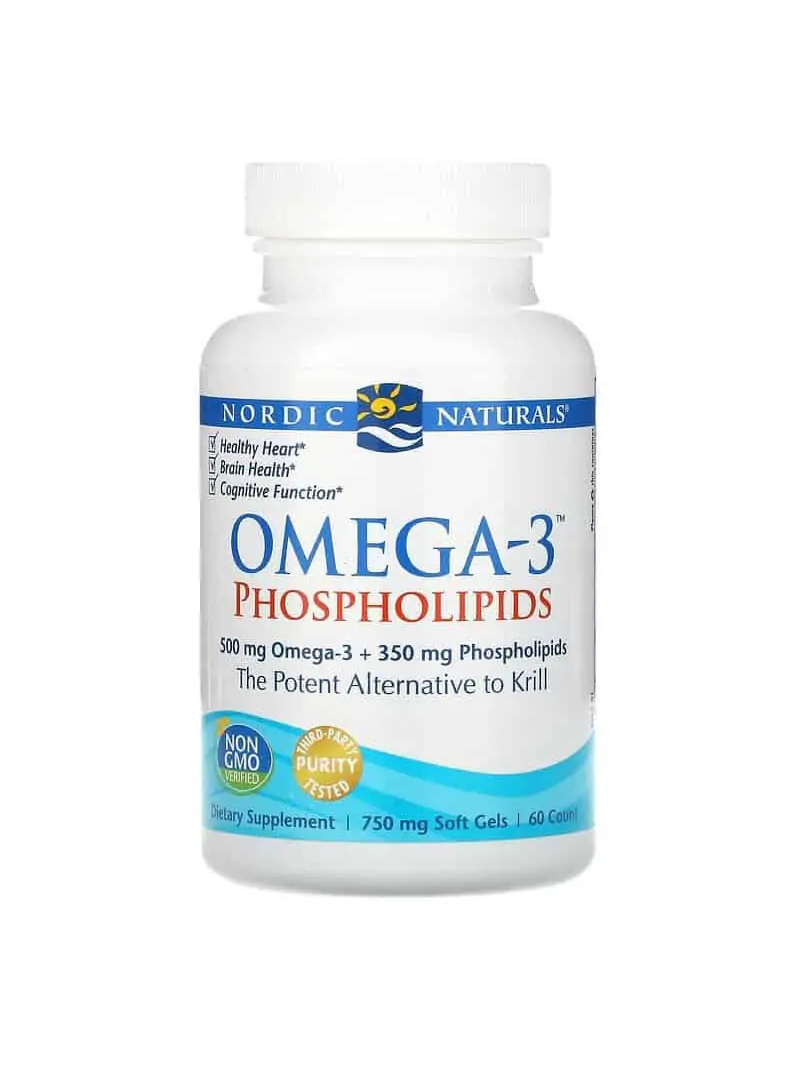 NORDIC NATURALS Omega-3 fosfolipidy (srdce, mozog) 60 gélových kapsúl