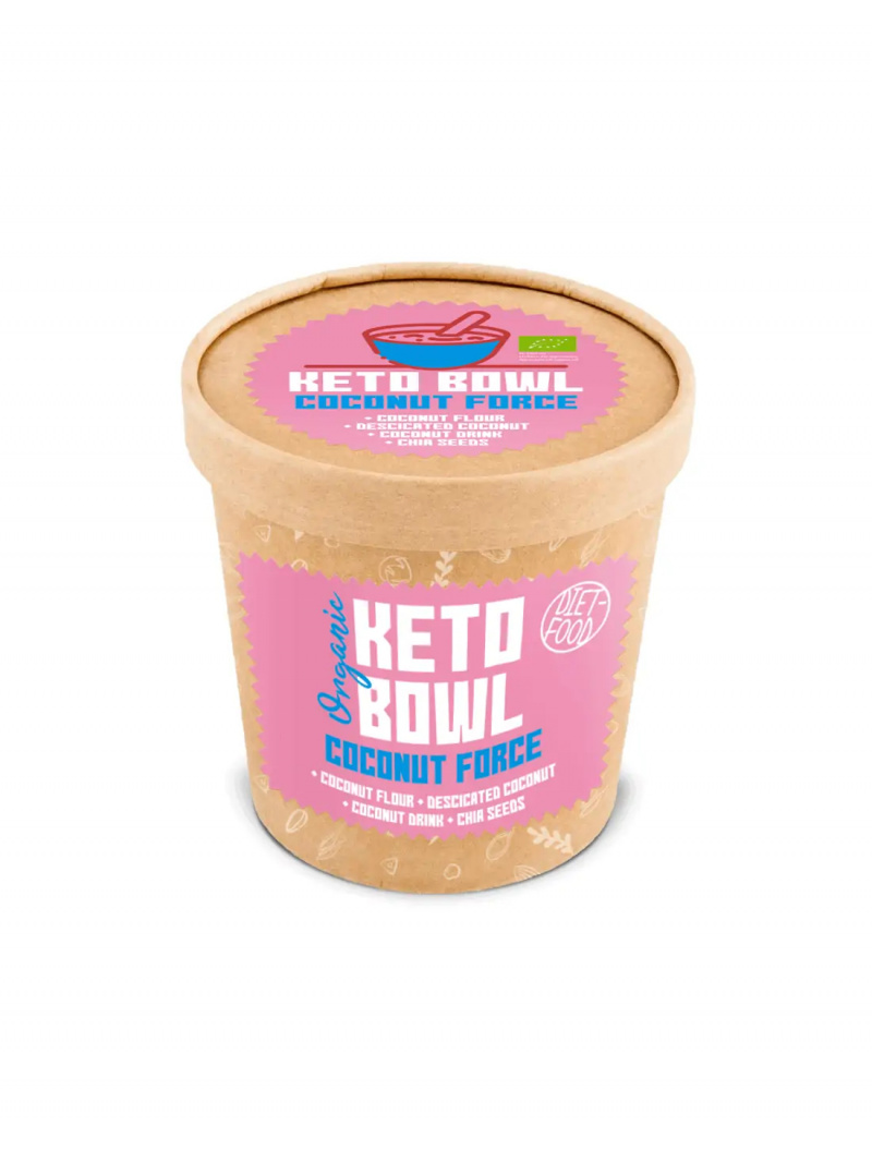 DIÉTNE POTRAVINY BIO Keto Bowl (Bio ovsené vločky) 70 g Coconut Force