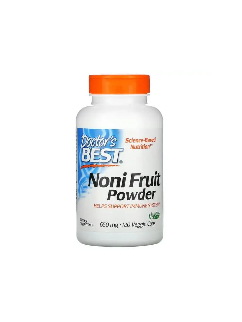 Lekársky najlepší prášok z ovocia Noni 650 mg (ovocie Noni) 120 vegetariánskych kapsúl