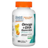 Lekárove najlepšie Omega + DHA s Omega 3-6-9 Vážne citrusové (Omega + DHA s Omega 3-6-9 Vážne citrusové) 90 Gummies