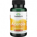 SWANSON Acerola 500 mg (vitamín C, imunita) 60 kapsúl
