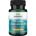 SWANSON Acetyl L-karnitín HCL 500 mg (Acetyl L-karnitín HCL) 60 kapsúl