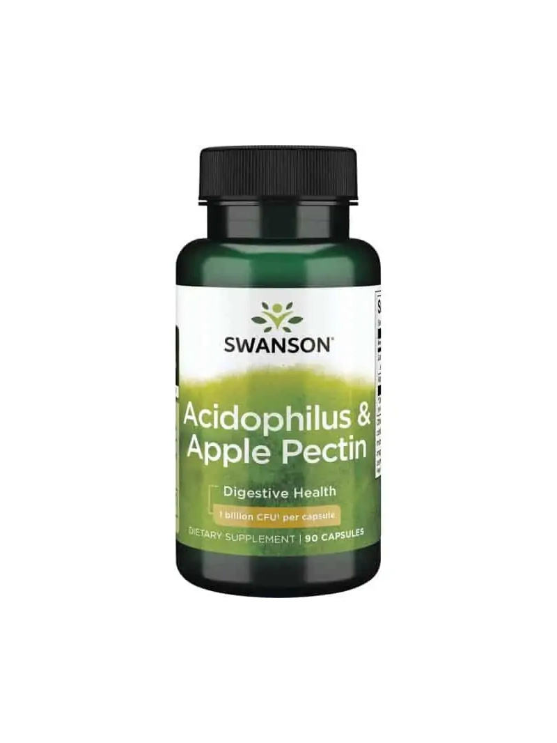 SWANSON Acidophilus a jablkový pektín (probiotikum, jablkový pektín) 90 kapsúl