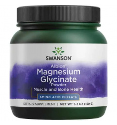 SWANSON Albion chelátovaný magnézium glycinátový prášok (horčík) 150 g