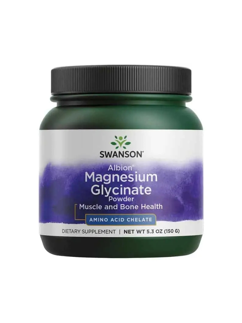 SWANSON Albion chelátovaný magnézium glycinátový prášok (horčík) 150 g