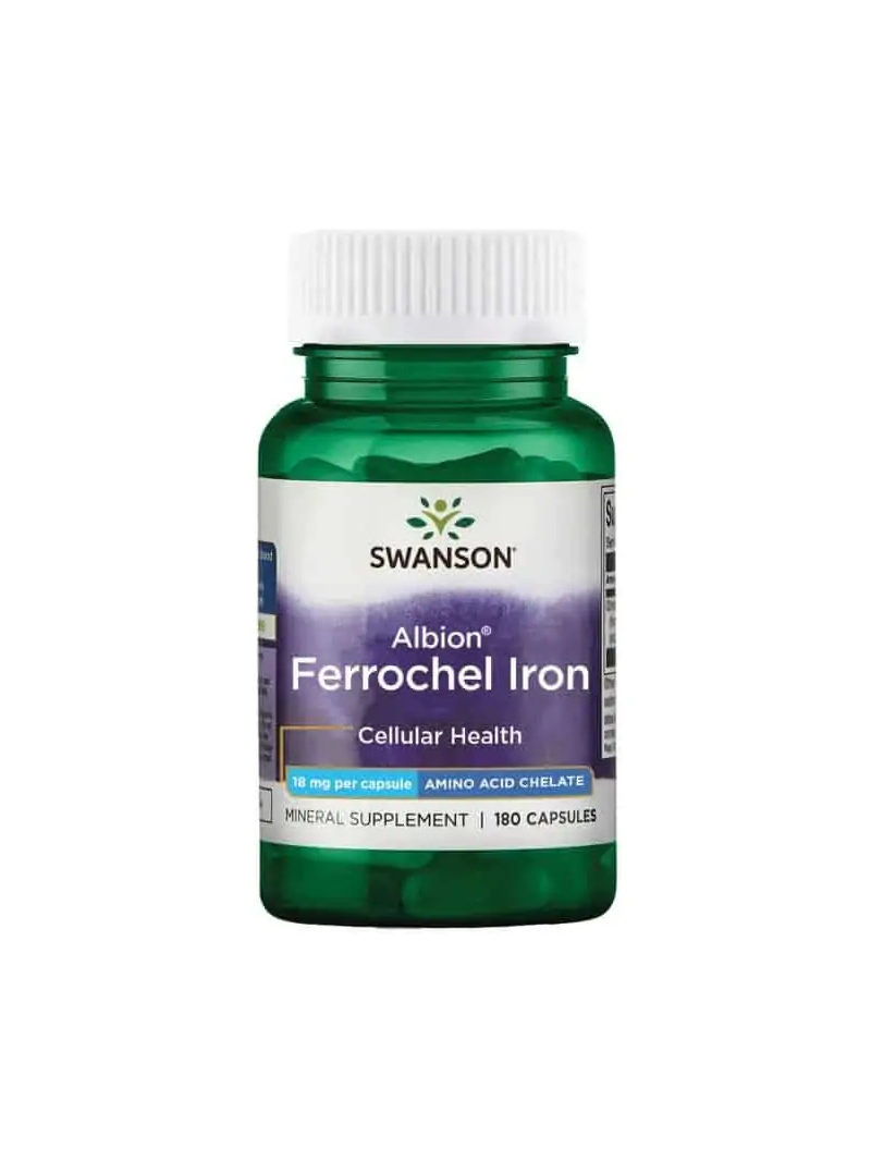SWANSON Chelated Ferrochel Iron 180 kapsúl