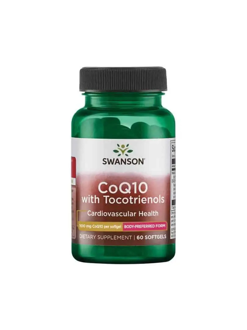 SWANSON CoQ10 s 10 mg tokotrienolov (koenzým Q10) 60 mäkkých želatínových kapsúl