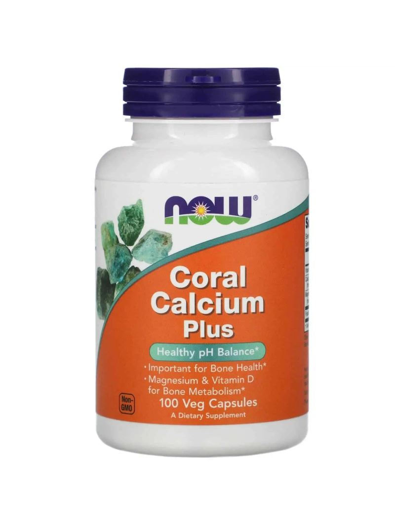 NOW FOODS Coral Calcium Plus (horčík, zdravie kostí) 100 mäkkých gélov