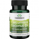 SWANSON Kurkumín a kokosový olej (podpora pečene a žalúdka) 30 mäkkých kapsúl