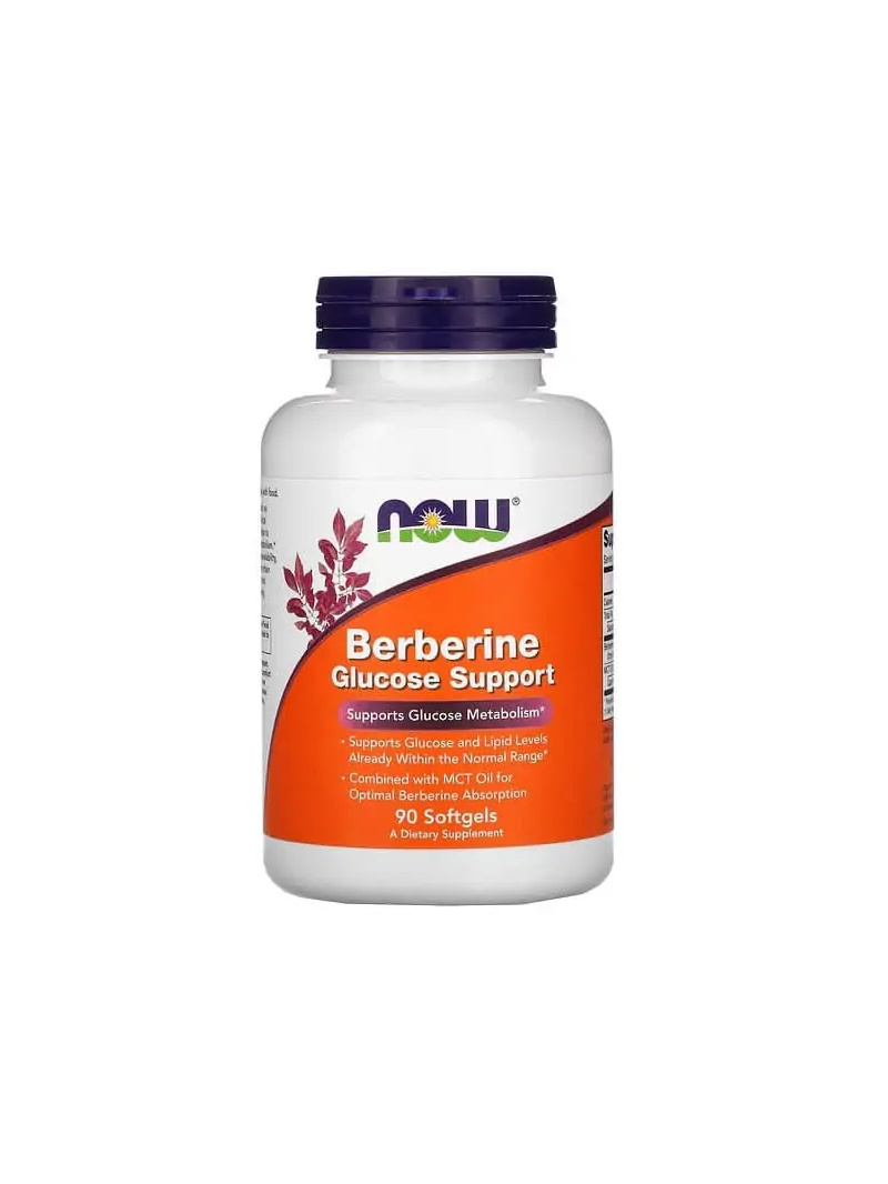 NOW FOODS Berberine Glucose Support 90 mäkkých gélov