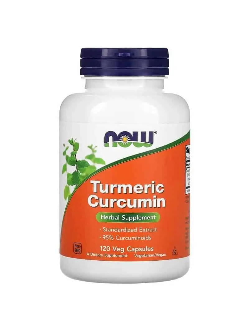 NOW FOODS Kurkuma Kurkumín (extrakt z koreňov kurkumy) 120 vegetariánskych kapsúl