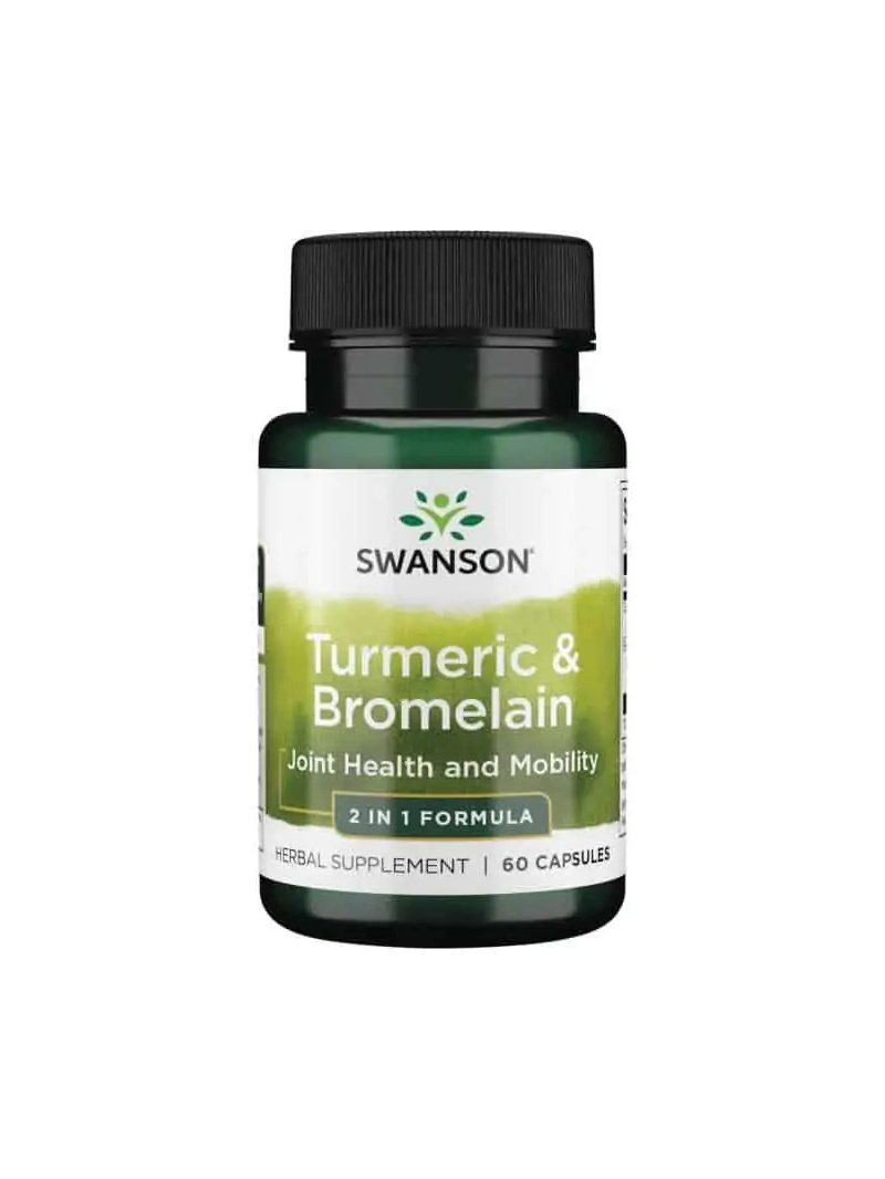 SWANSON Full Spectrum Kurkuma a bromelain (kurkuma, bromelain) 60 kapsúl