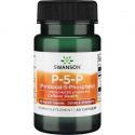 SWANSON P-5-P 40 mg (pyridoxal 5-fosfát, obehový systém) 60 kapsúl