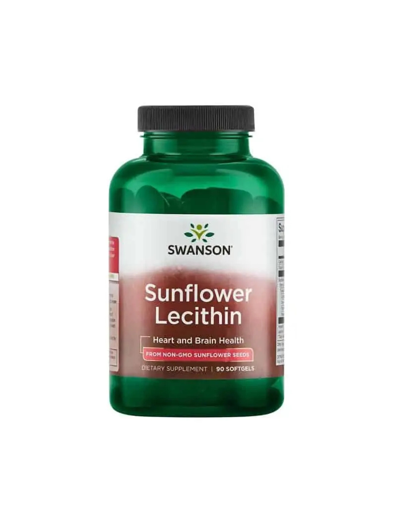 SWANSON Slnečnicový lecitín 90 gélových kapsúl