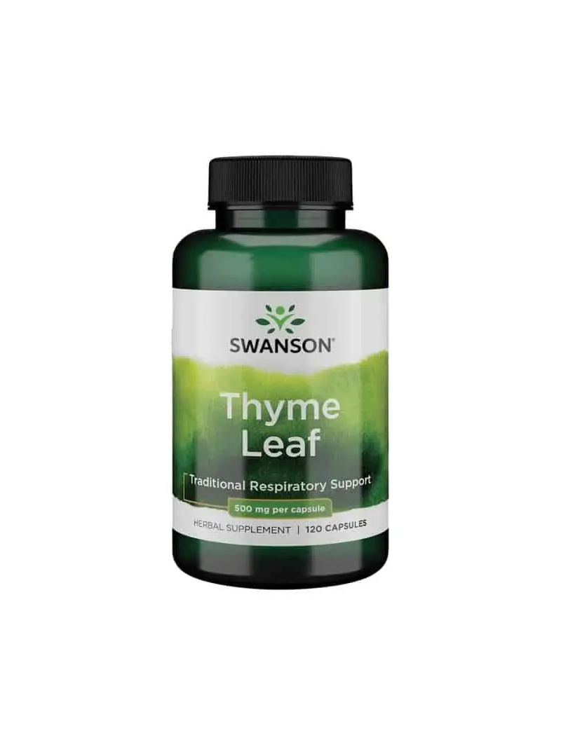 SWANSON Tymiánový list (podpora dýchania) 120 kapsúl