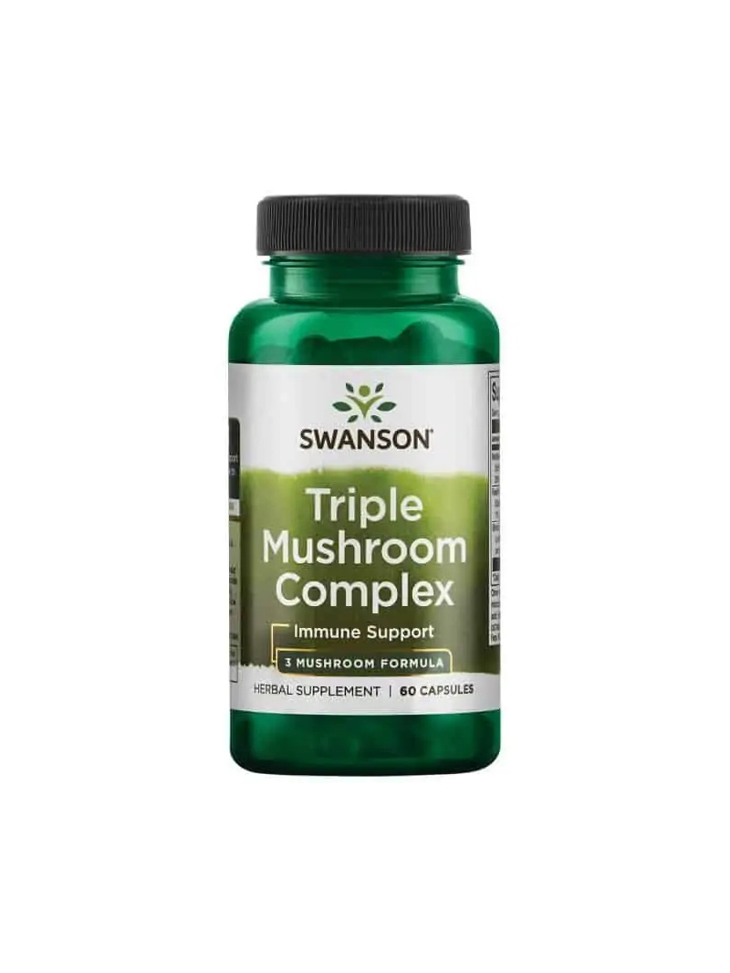 SWANSON Triple Hub Standardized Complex (Shiitake, Reishi Maitake) 60 kapsúl